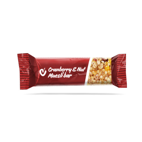 Cranberry and Nut Muesli Bar